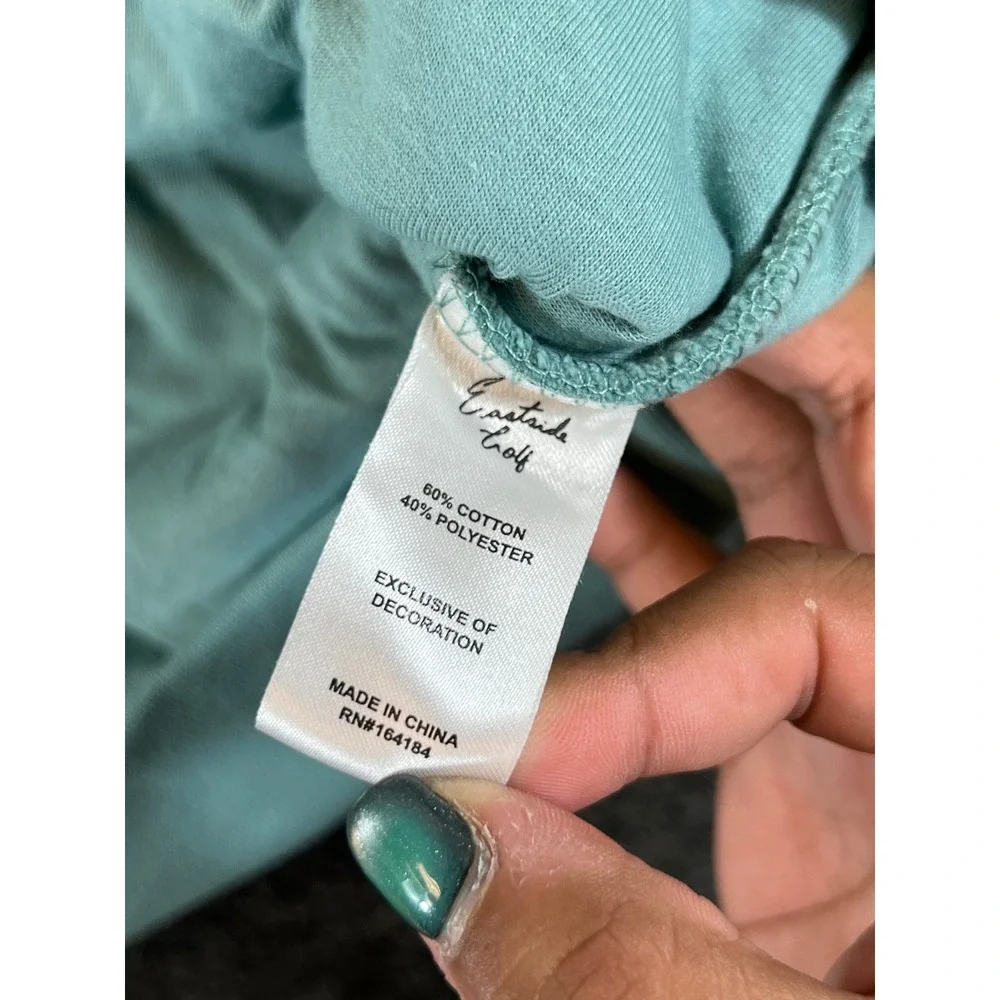 Eastside Golf Sweatshirt Mens 2XL Blue All Over Script Logo Crewneck Pullover